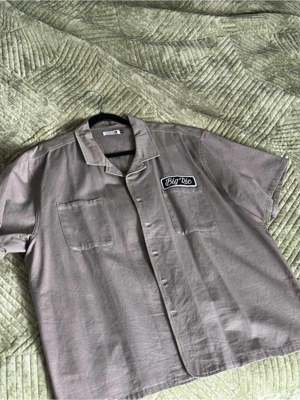 Daniel Ricciardo RIC3 Big Ric Work Shirt in Grey